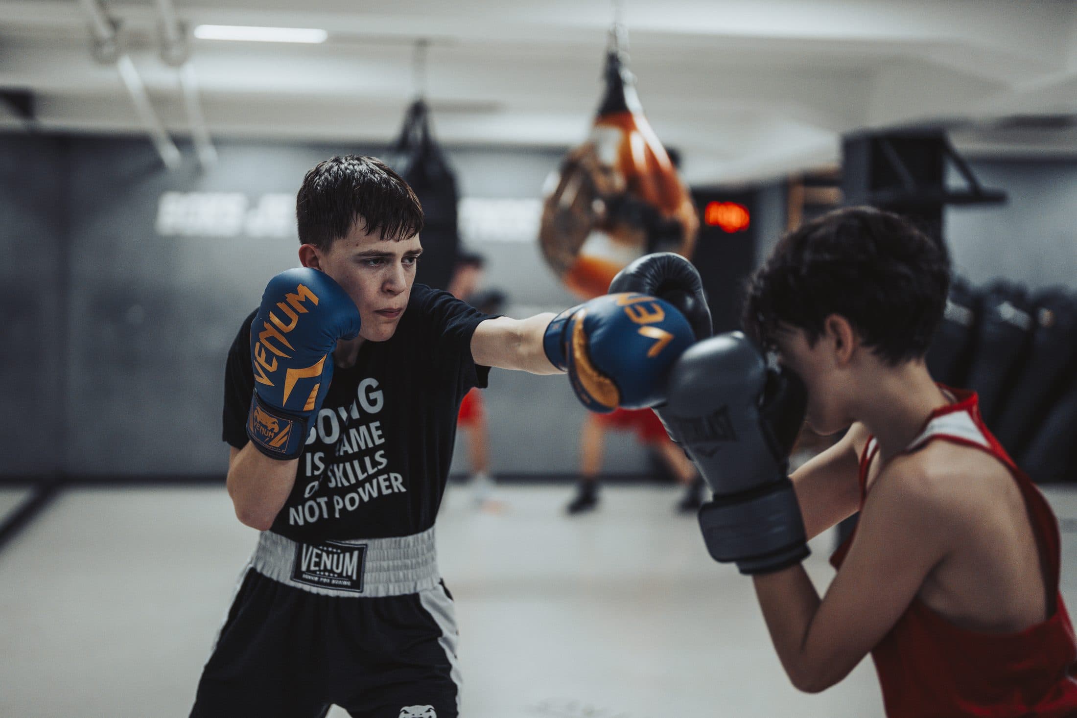 Trening sparinga v klubu